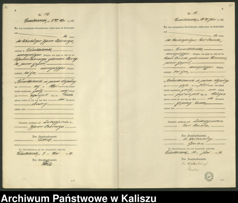 Obraz 10 z jednostki "[Księga urodzeń]"