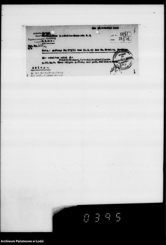 Obraz 8 z jednostki "F-ma N.F.A.Netzler-Hamburg Papierbeutel. Auftrag 11"