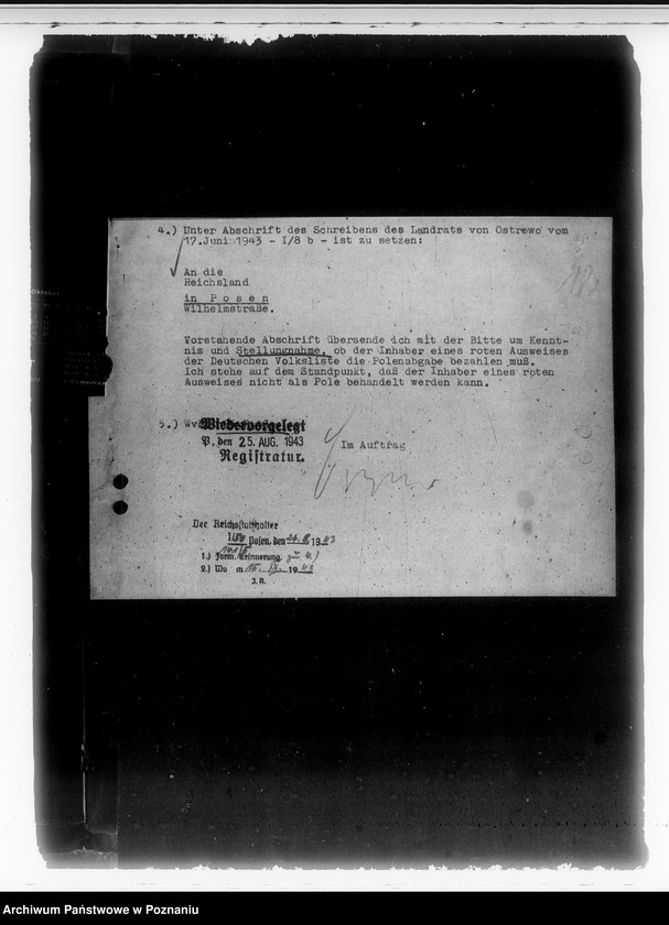 Obraz 16 z jednostki "Zarządzenia w sprawie zmiany kategorii Volksdeutschów, uproszczenia postępowania i informowania w zakresie zmian w sprawach listy narodowej"