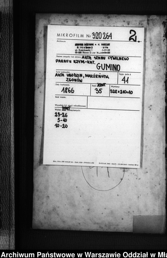 image.from.unit.number "Akta urodzeń, małżeństw, zgonów"