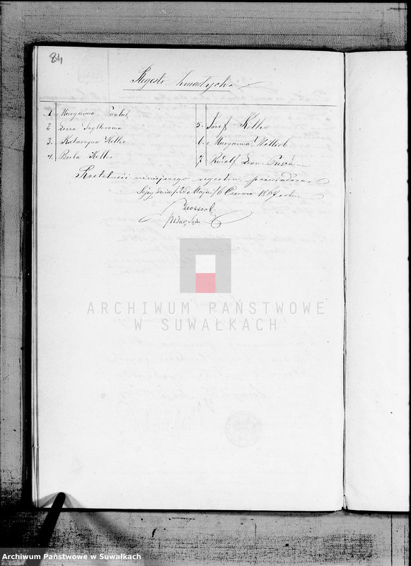 image.from.unit.number "Księga Duplikat do zapisywania aktów urodzenia, małżeństw i zejścia z Filiału Ewangelicko-Augsburgskiego w mieście Sereje za rok 1862"