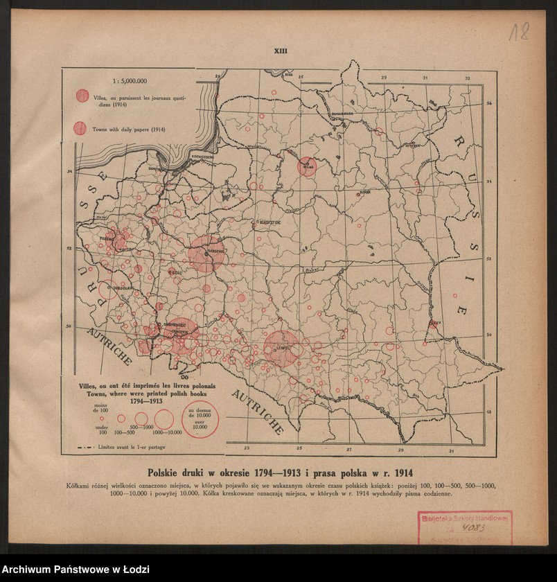 Obraz 20 z jednostki "Polski atlas kongresowy, Lwów, Warszawa 1921"