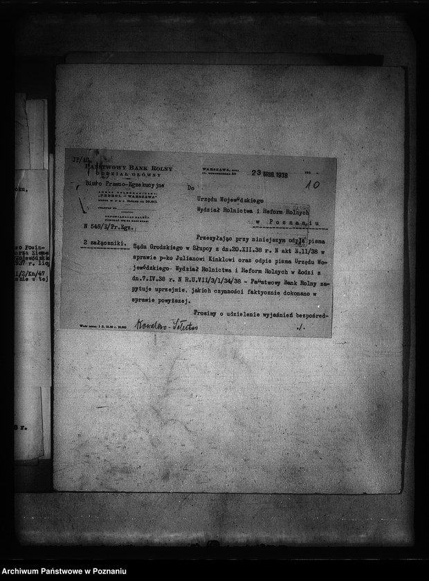 Obraz 14 z jednostki "/Sprawy związane z parcelacją majątku Kowalewo powiatu konińskiego"