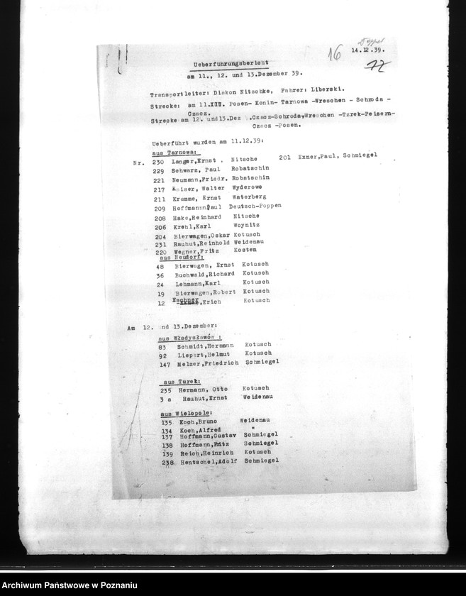 Obraz 20 z jednostki "Wykazy Niemców z okolicy Śmigla w powiecie kościańskim, którzy zginęli w 1939 roku"