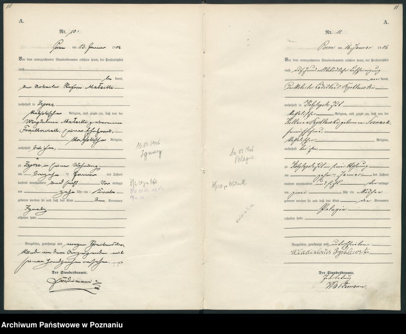 Obraz 8 z jednostki "Księga miejscowa urodzeń"