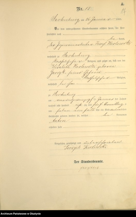 image.from.unit.number "Geburts-Haupt-Register Nr 1 - 205"