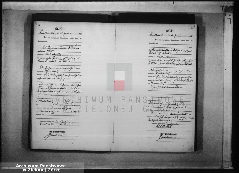 Obraz 9 z jednostki "[Księga aktów zgonów rok 1892 od nr 1 do nr 133]"