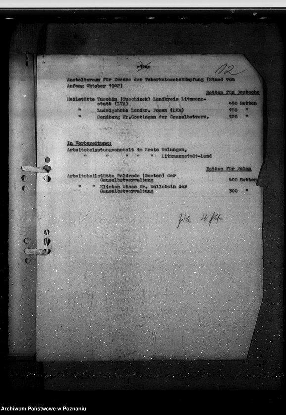 Obraz 16 z jednostki "Bekämpfung der Tbc vor Verordnung vom 8.9.1942"