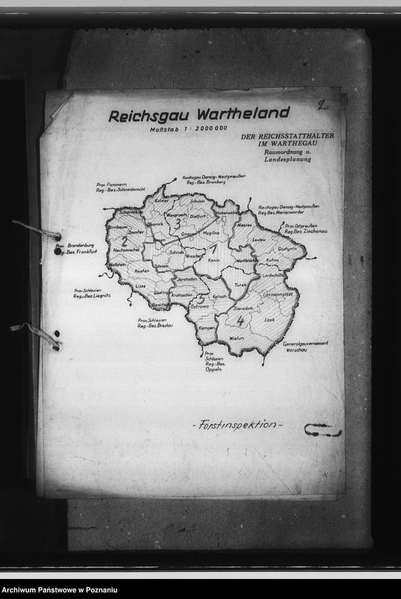 Obraz 6 z jednostki "Zasięg terytorialny urzędów i instytucji na terenie tak zwanego Kraju Warty"