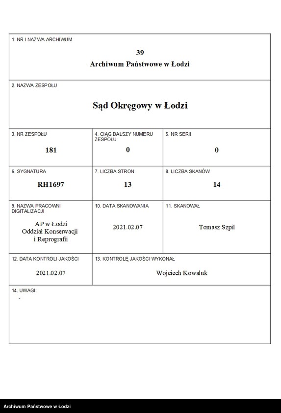 Obraz 1 z jednostki "Kendla Zylberszac i Sara małż. Brajtsztajn – handel galanterią i wyrobami trykotowymi"