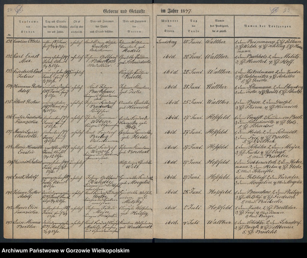 image.from.unit.number "Duplikate der Hauptkirche zu Landsberg an der Warthe (Zawiera księgę chrztów Kościoła Mariackiego (Hauptkirche) z 1848 r. i księgę zgonów Konkordienkirche z 1847 r.)"