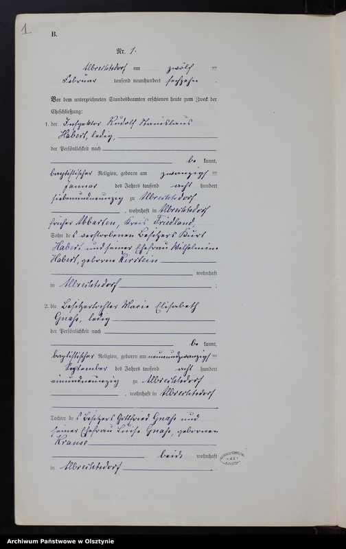 image.from.unit.number "Heiraths-Neben-Register Nr 1 - 10 [ Księga małżeństw - wtóropis ]"