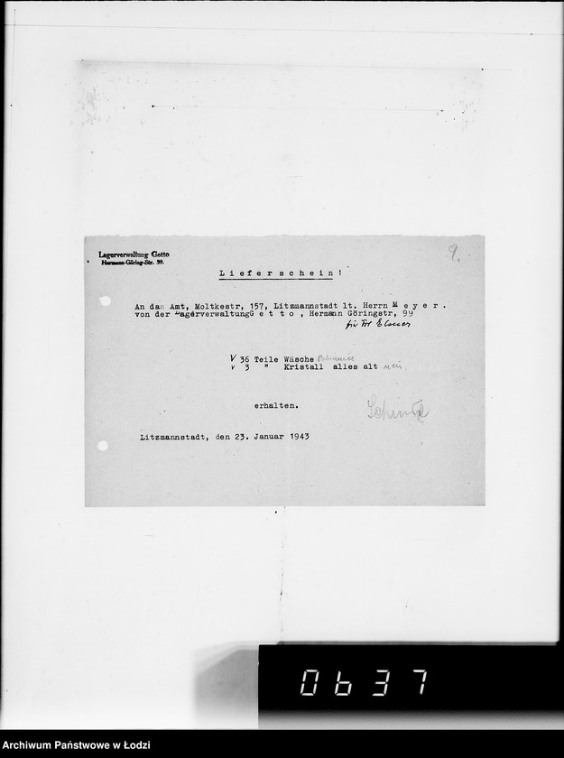 Obraz 13 z jednostki "Beschlagnahme Ausgangsbelege"