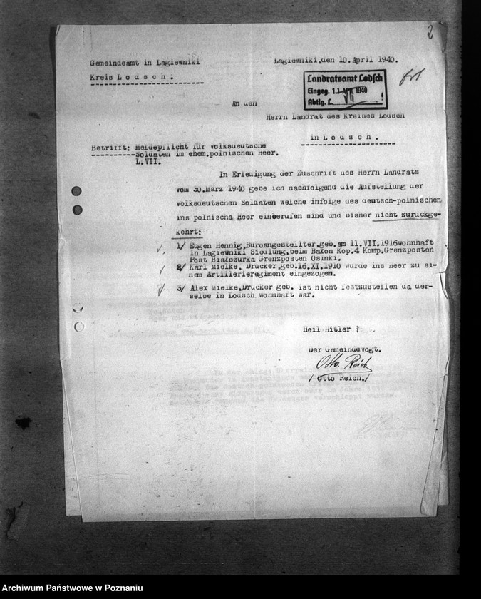 Obraz 6 z jednostki "Amtliche Meldungen Kreis Litzmannstadt (Łódź)"