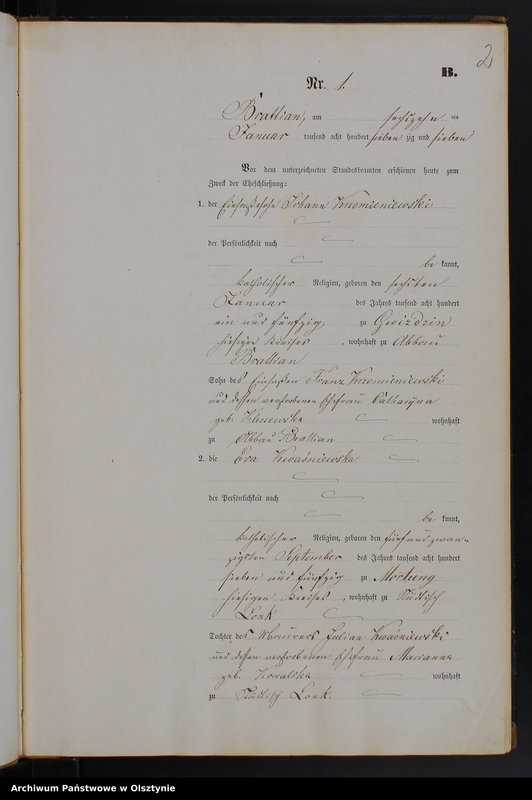Obraz z jednostki "Heiraths-Neben-Register Nr 1 - 18"