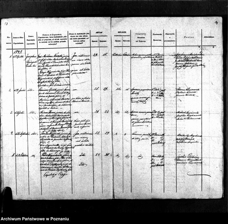 Obraz 10 z jednostki "Libri metrices baptisatorum, desponsatorum, mortuorum"
