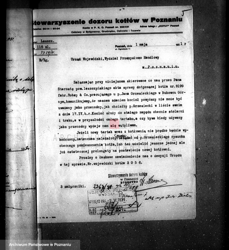 Obraz 9 z jednostki "Tartak A. Grzesickiego w Bukowcu Górnym, pow. leszczyński nr woj. kotła 3056"