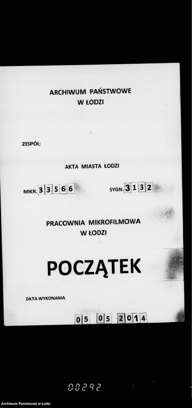 Obraz 1 z jednostki "Dokumenty po proektu ob uveličnji ežegodnago kredita na remontnoe soderžanje mostovych v gorode Lodzi i zdačnich rabot v podrjade"