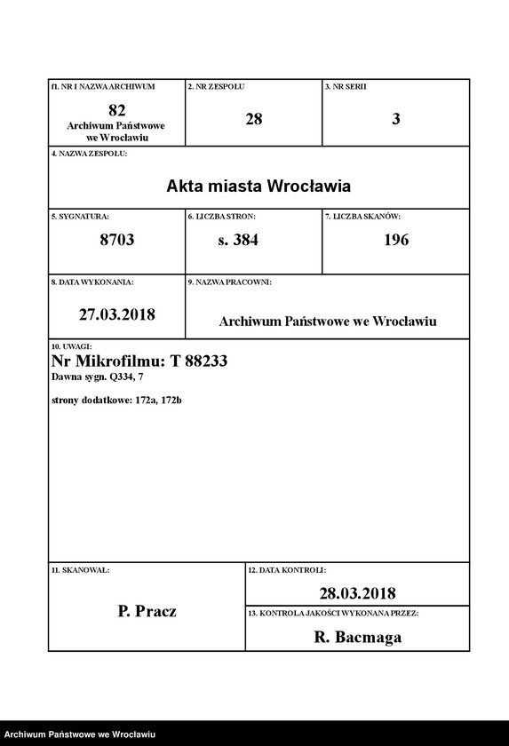 image.from.unit.number "Aufnahmebücher des früh. Kiserl. Kinderheims in Gräbschen"