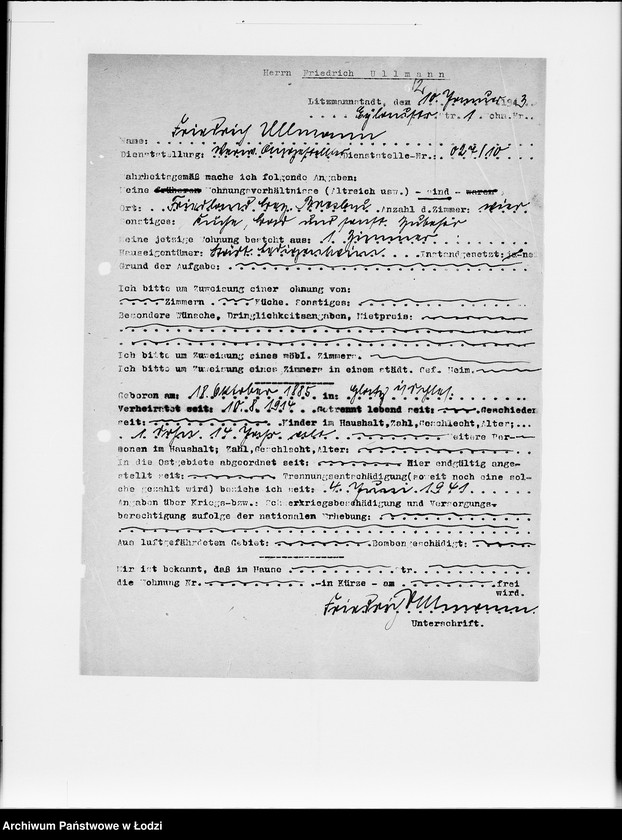 Obraz 16 z jednostki "[Ankiety personalne urzędników i robotników]"