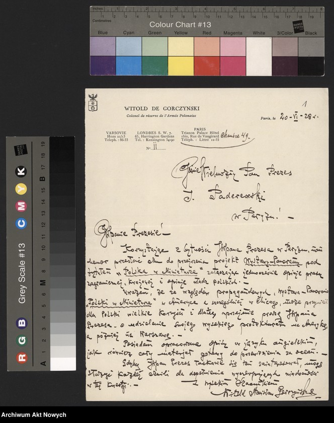 Obraz 3 z jednostki "Gorczyński Witold (płk rez.); L.1"