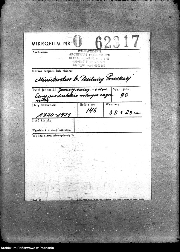 Obraz 2 z jednostki "Sprawy szczegółowo-administracyjne Ceny produktów rolnych za granicą"