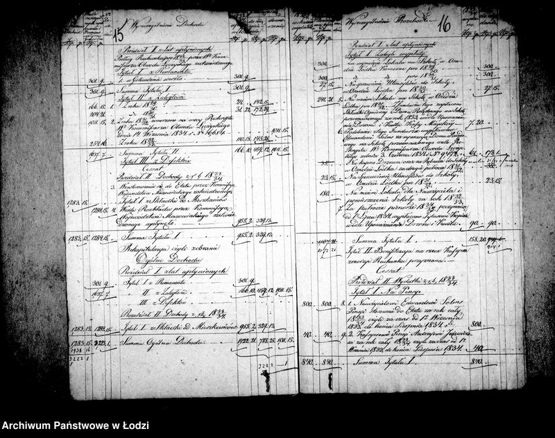 Obraz 15 z jednostki "Akta tyczące się rachunków szkoły elementarnej w osadzie fabrycznej Łódka"