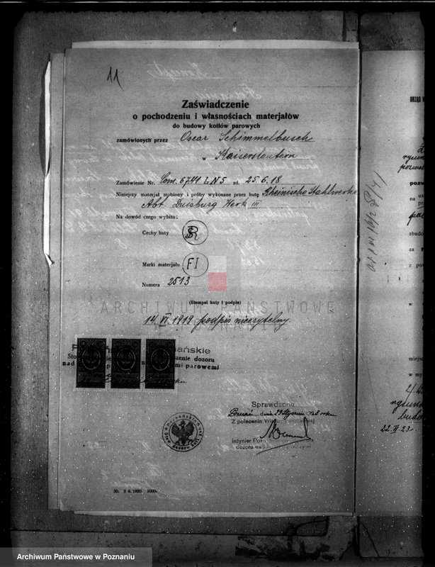 image.from.unit.number "Wyroby ceramiczne "Korament" Ławica powiat Poznań nr woj. 91"