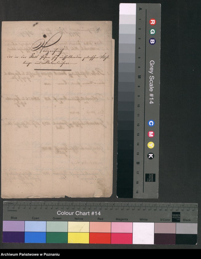 Obraz 4 z jednostki "Verzeichnis der in der Stadt Posen sich aufhaltenden polnischen Flüchtlinge und Überläufer"