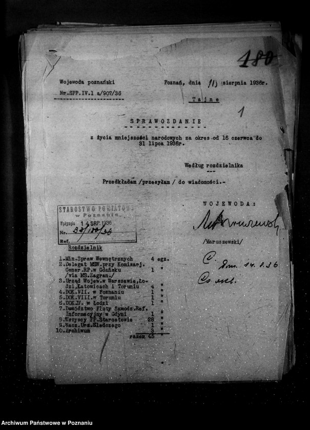 Obraz 5 z jednostki "Sprawozdania z życia mniejszości narodowych za okres od 16 czerwca do 15 grudnia 1936 r."