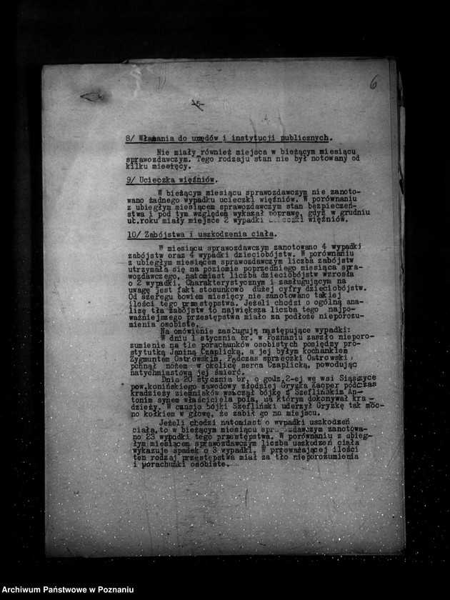 Obraz 10 z jednostki "Sprawozdanie sytuacyjne ze stanu bezpieczeństwa za miesiące styczeń-maj, lipiec 1939 r. oraz sprawozdanie z polskiego legalnego ruchu politycznego za miesiąc czerwiec 1939 r."