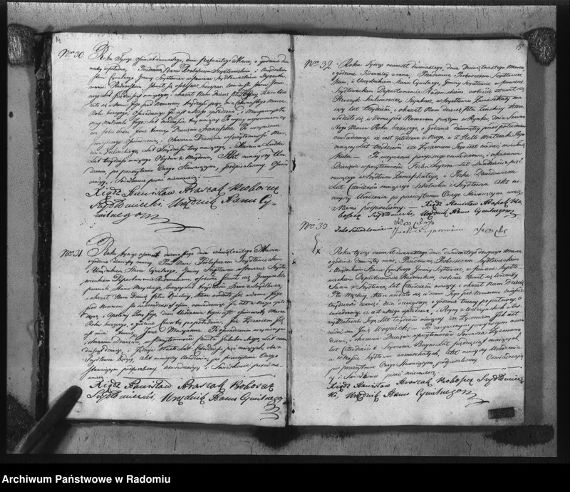 image.from.unit.number "Akta urzędnika stanu cywilnego gminy Szydłowiec z roku 1812"