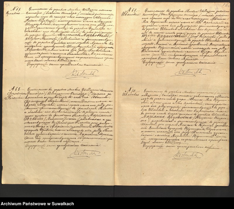 image.from.unit.number "[Księga akt zgonów parafii rzymskokatolickiej w Janówce z lat 1907-1918]"