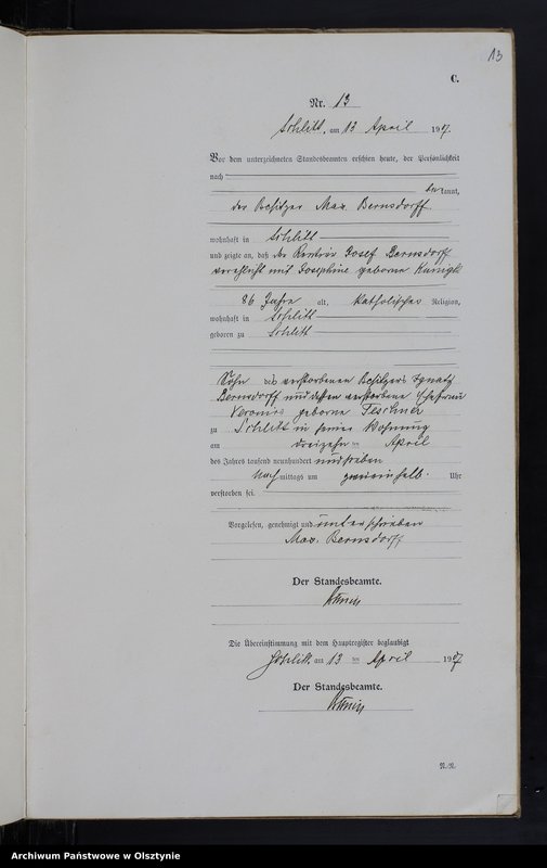 image.from.unit.number "Sterbe-Neben-Register Nr 1 - 22"