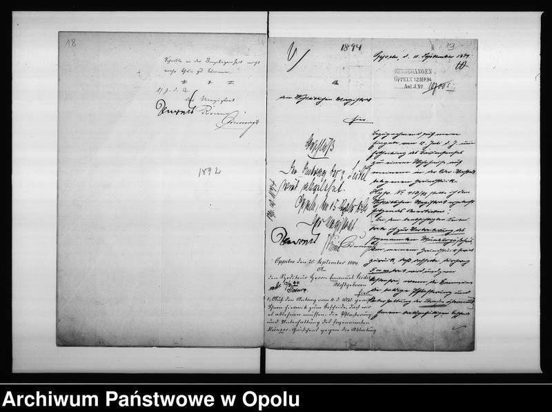 Obraz 16 z jednostki "Acta des Magistrats zu Oppeln betreffend Verbreiterung des sogen[annten] Wasserwegs von der Kräuterei bis zum Vogtsdorf Halbendorfer Kreise Vol: I"