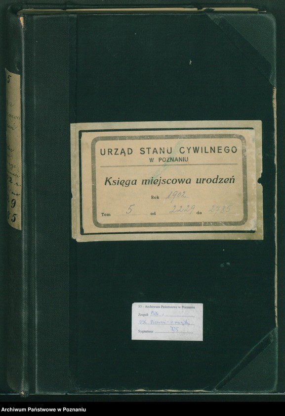 Obraz 3 z jednostki "Księga miejscowa urodzeń t. V"