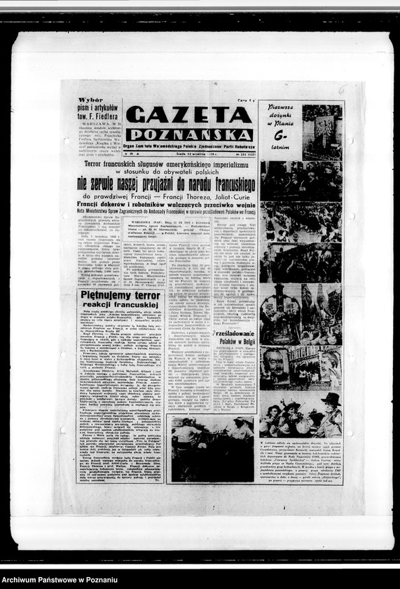 Obraz 10 z jednostki "Sprawy różne: korespondencja, życiorysy członków zarządu, spisy książek, wycinki prasowe"