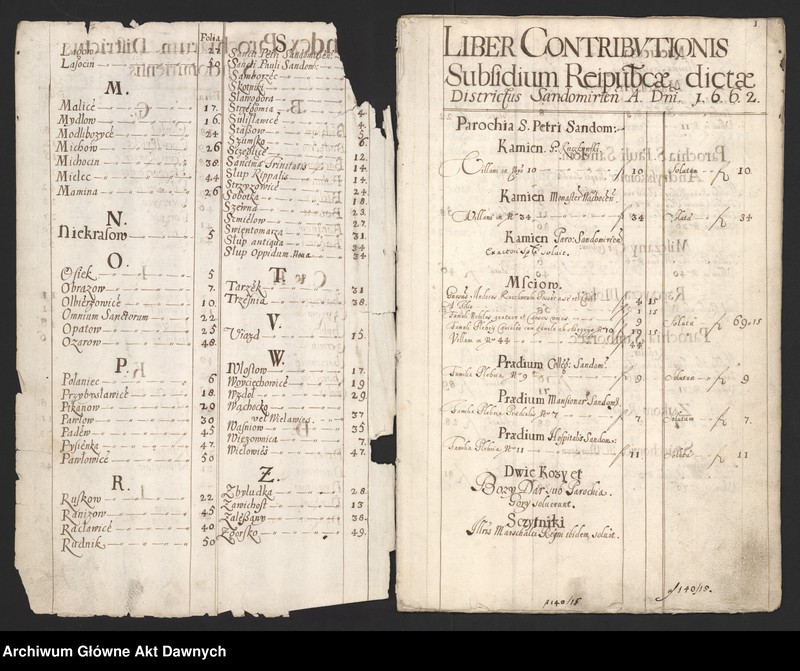 image.from.unit.number "Rejestry pogłównego generalnego woj. sandomierskiego."