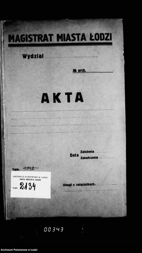 Obraz 4 z jednostki "O najme kvartir dlja okolotočnych nadziratelej lodzinskoj gorodskoj policji"