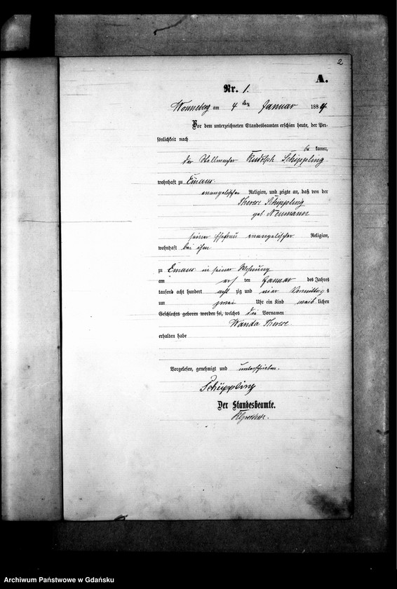 image.from.team "Urząd Stanu Cywilnego w Ujeścisku, obecnie część Gdańska"