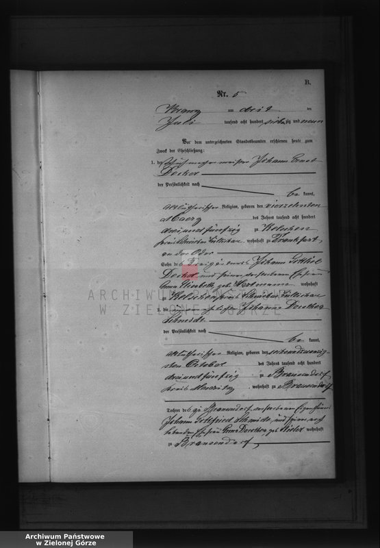 Obraz 12 z jednostki "Heirats-Haupt-Register"