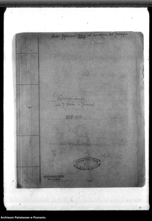 Obraz 4 z jednostki "Johannes Bloch aus Jarotschin (Jarocin)"