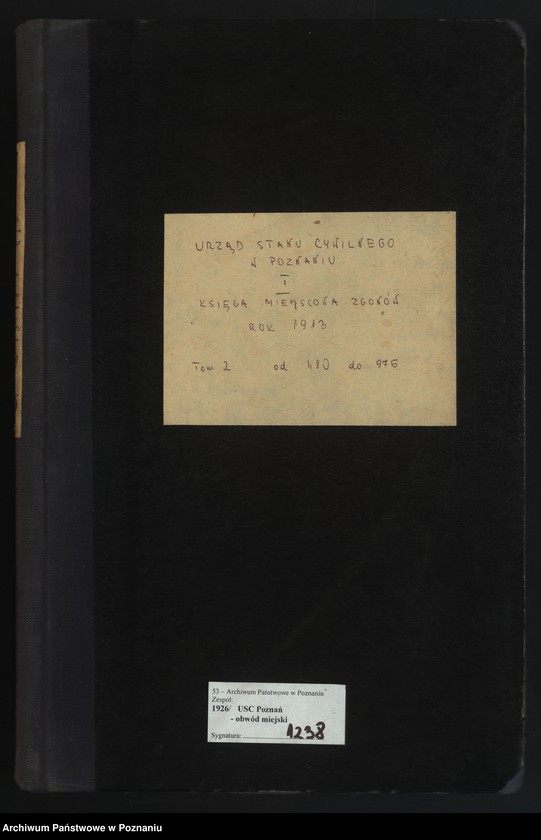 Obraz 2 z jednostki "Księga miejscowa zgonów tom II [Rejestr główny zgonów]"