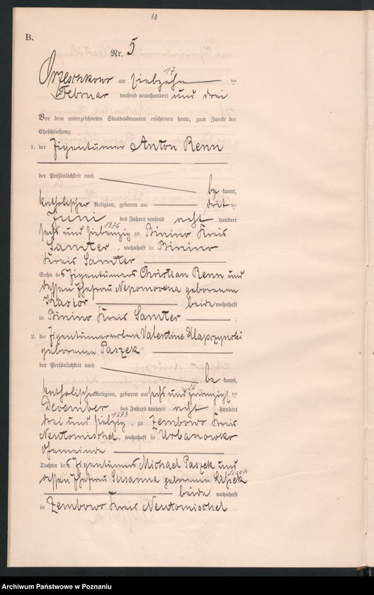 Obraz 12 z jednostki "Księga małżeństw"