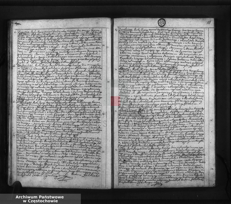image.from.unit.number "Księga akt stanu cywilnego urodzenia, ślubów i zejścia Parafii Truskolasy, w powiecie częstochowskim, województwie kaliskim z roku 1823"