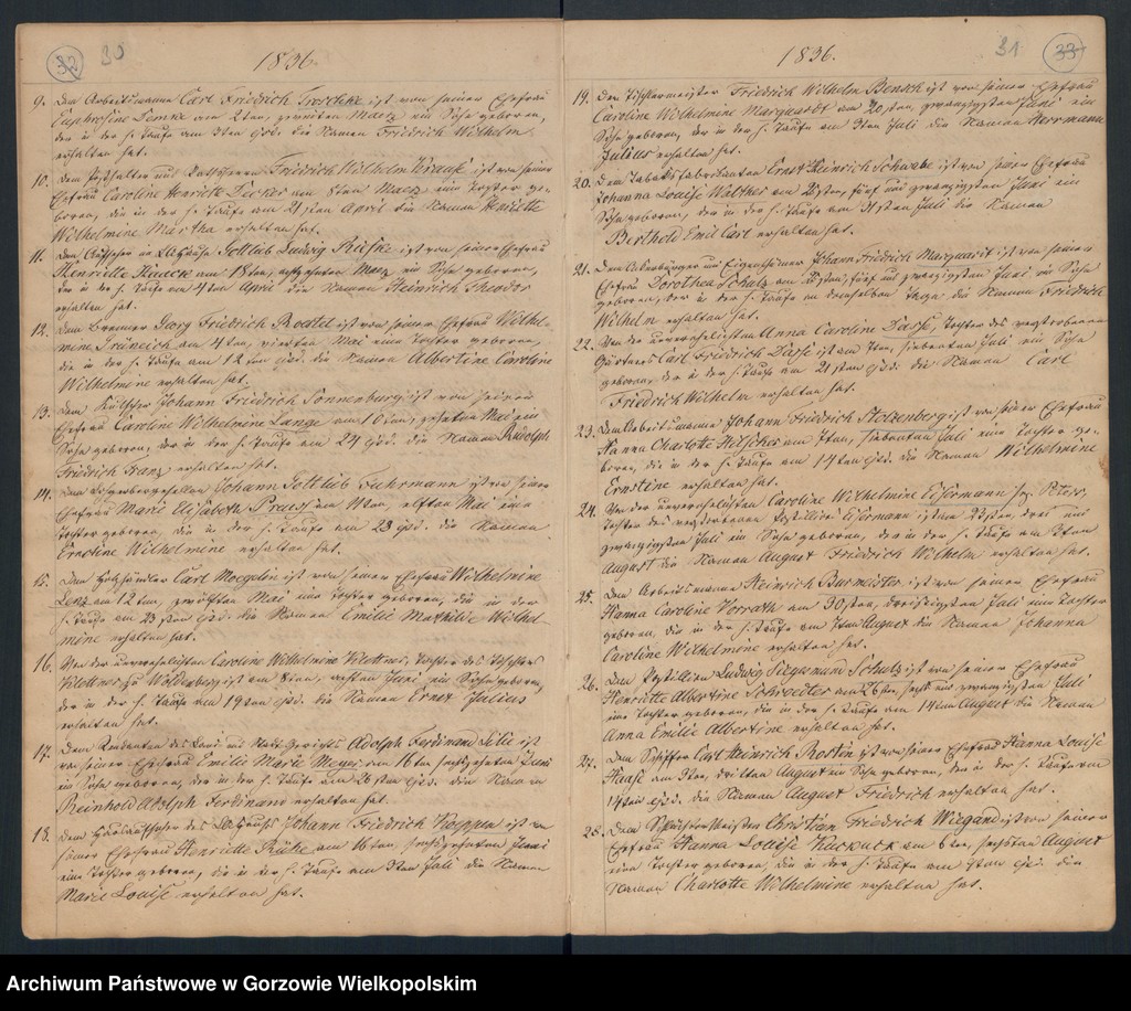 image.from.unit.number "Geborne und Copulirte in der Gemeine in Concordien Kirche zu Landsberg an der Warthe"