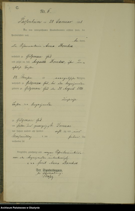 image.from.unit.number "Sterbe-Haupt-Register Nr 1 - 14"