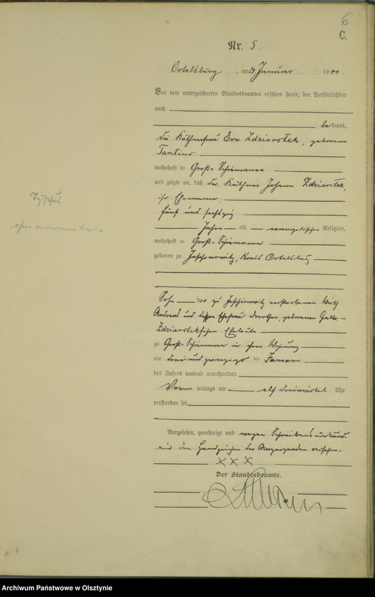 image.from.unit.number "Sterbe-Haupt-Register Nr 1 - 46"