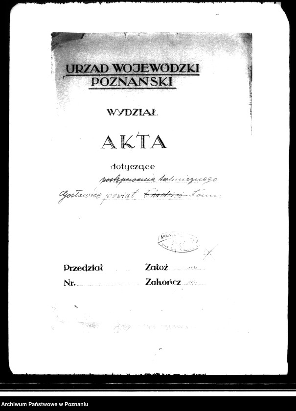 image.from.unit.number "Postępowanie techniczne przy parcelacji majątku Gosławice powiatu konińskiego"