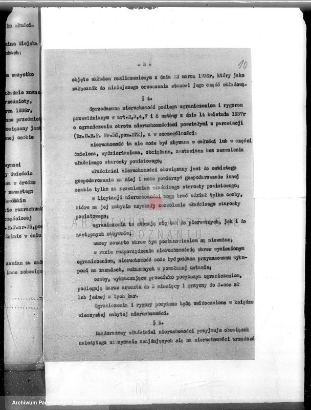 Obraz 15 z jednostki "Przewłaszczenie ziem dotacyjnych w gminie Żar czyn powiatu żnińskiego"